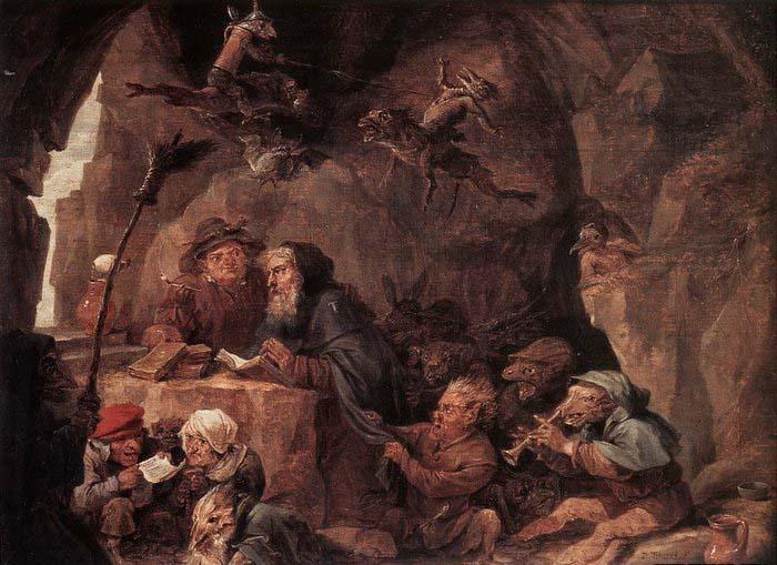 TENIERS, David the Younger Temptation of St Anthony